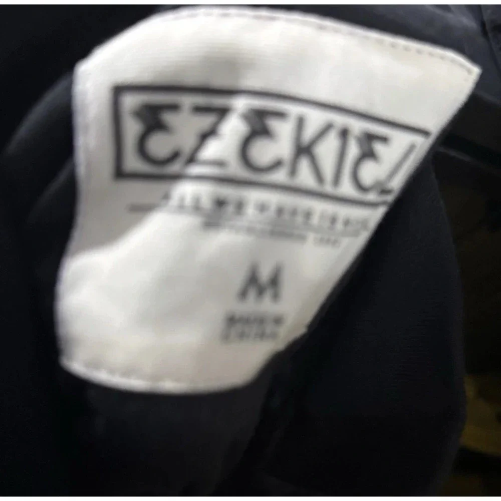 EZEKIEL Black Whamo Camo Quilt Insulated Jacket Coat Camouflage Mens size Medium